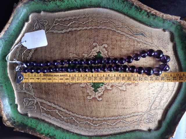 Collana in cristallo sfaccettato