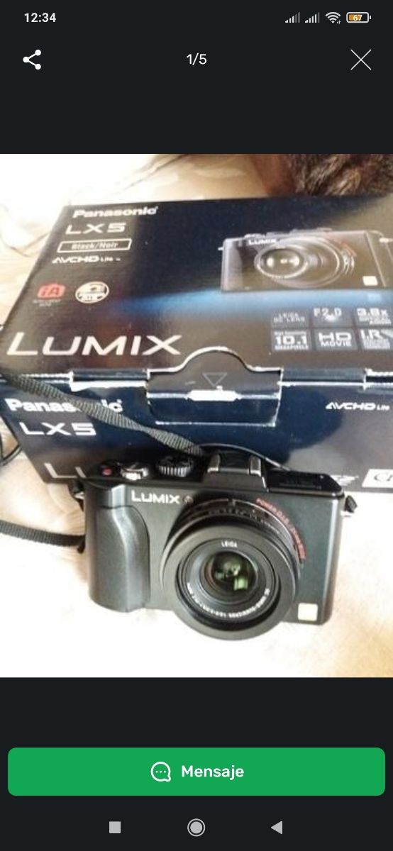 Cámara Panasonic Lumix LX5