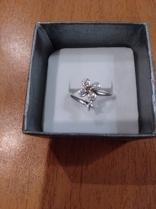 Anillo plata Pandora 54 trébol