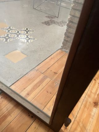 porta ferro i vidre securitzat