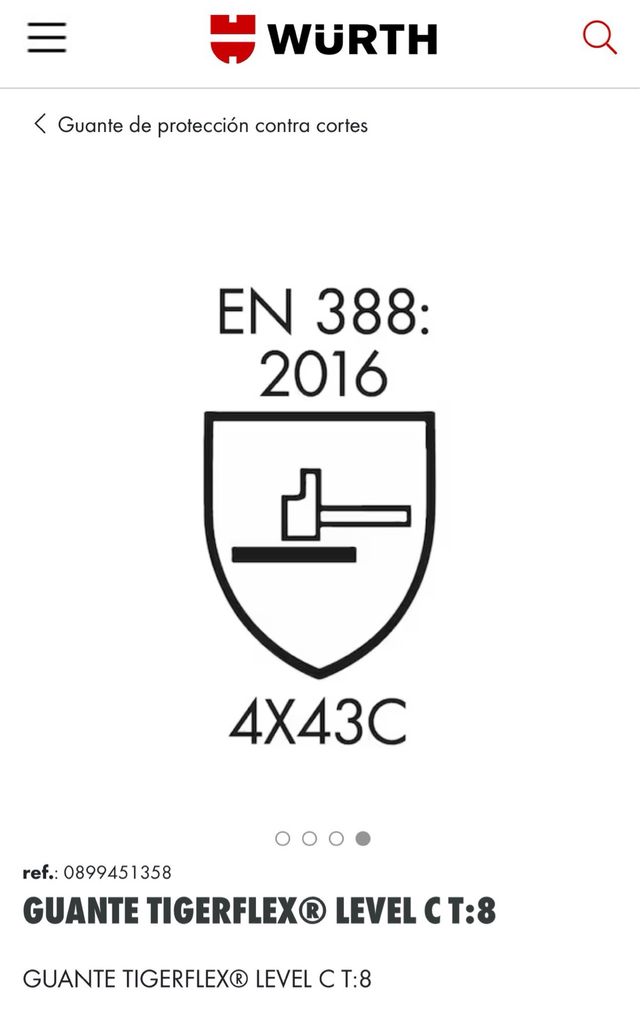 pack 24 guantes TIGERFLEX LEVEL C t 10