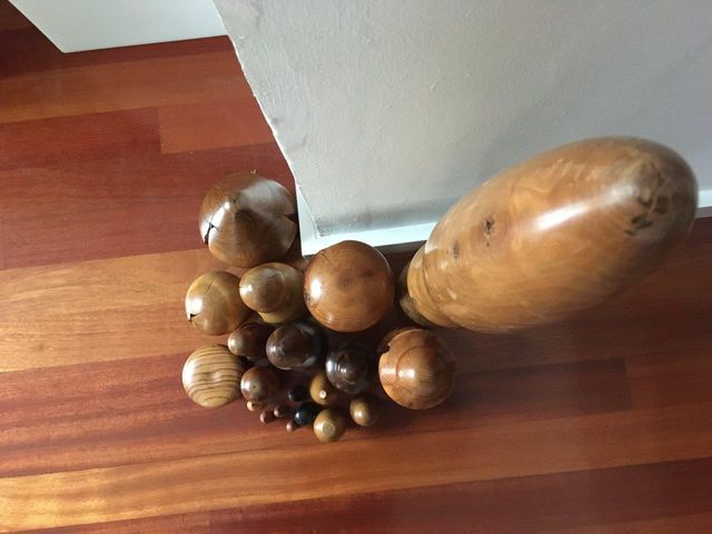 Juego de 20 setas de madera