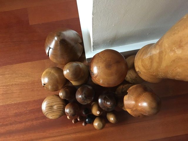 Juego de 20 setas de madera