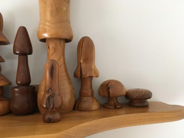 Juego de 20 setas de madera