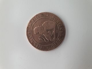 Moneda  10 céntimos de 1870