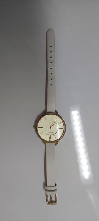 Relógio Sekonda dourado e branco