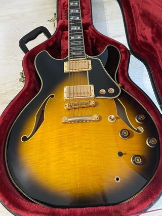 Ibanez AS200 Prestige Vintage Yellow Sunburst