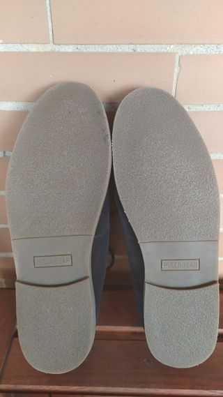 Zapatos piel vuelta vestir azules