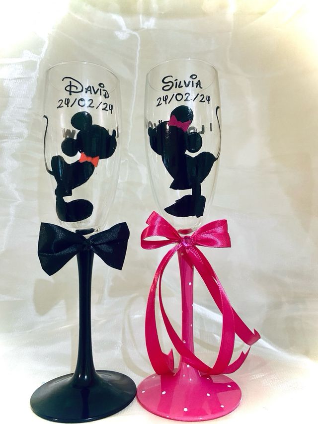 copas de boda.Novias