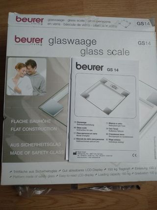 Báscula de baño Beurer de cristal