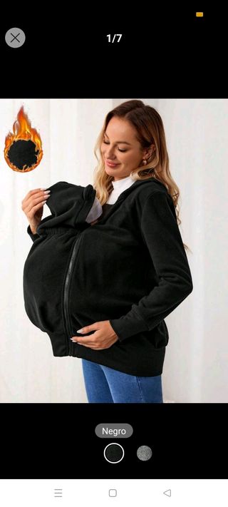 Premamá sudadera porteo a estrenar