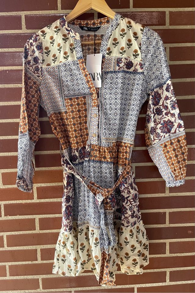 vestido cuello redondo, escote pico, manga larga