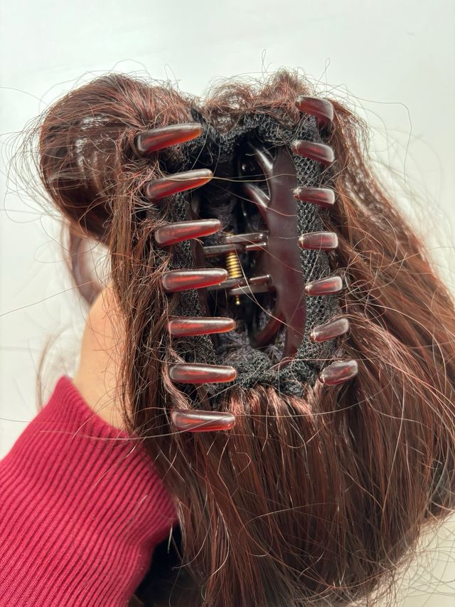 Pinza de cabello natural