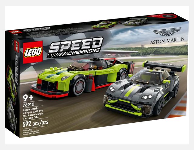 LEGO 76910 Aston Martin Valkyrie AMR y Vantage GT3