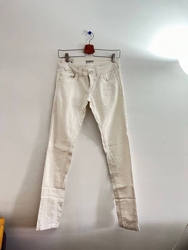 Pantalones Vaqueros Blancos