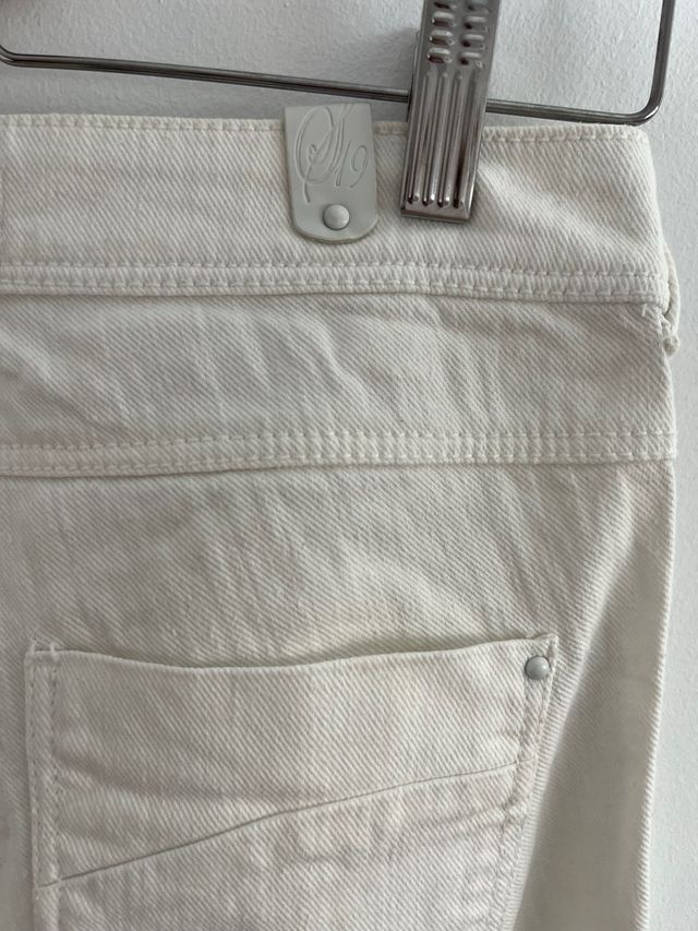 Pantalones Vaqueros Blancos