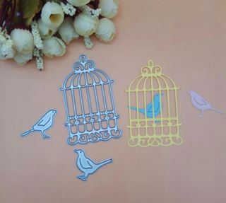 Troquel nº 44 - Jaula con pájaros
