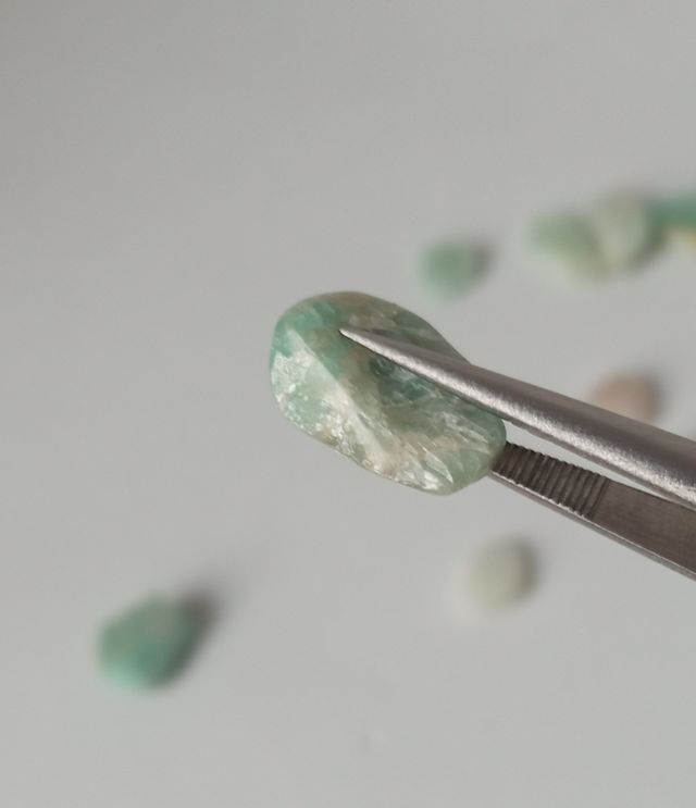 Amazonita Piedra Natural Mineral Cristal