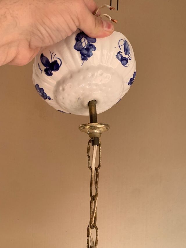 Lámpara de porcelana