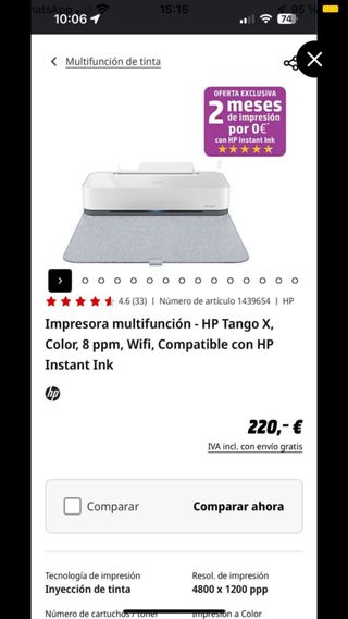Impresora HP Tango X