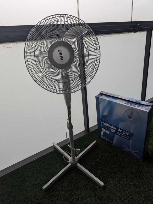 Ventilador de pie 50W blanco