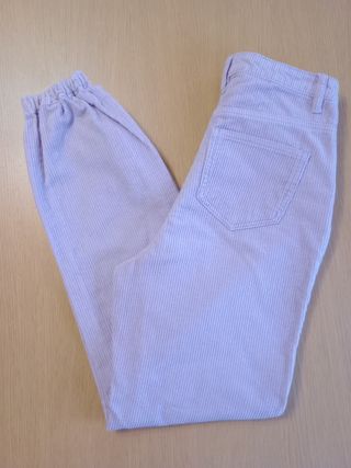 Pantaloni in velluto lilla Missguided, tg XXS.