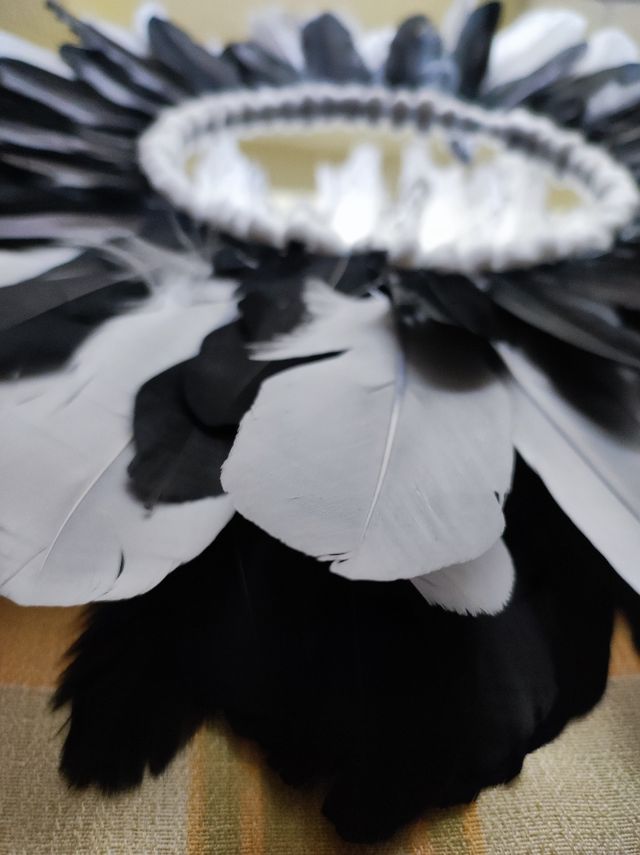 Espejo jujuhat plumas decoración