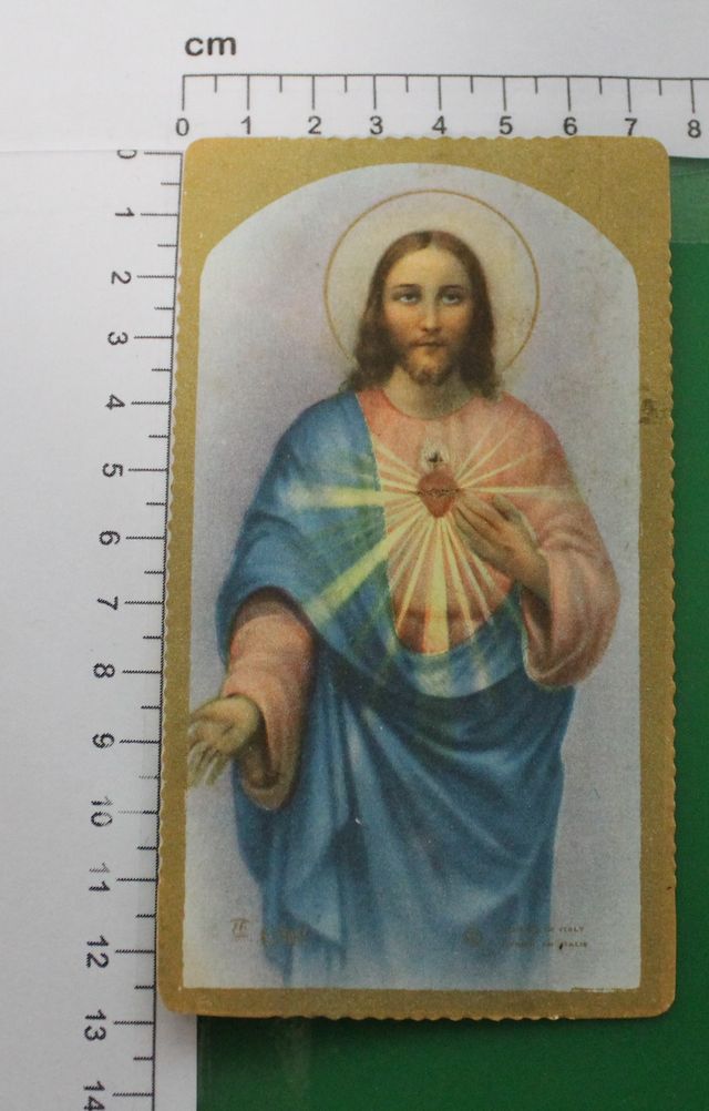 Santino Holy Card "Gesù" Edizione Speciale Oro