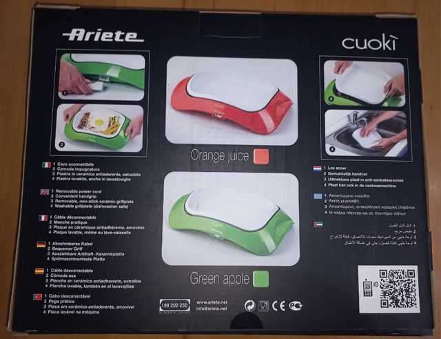 ARIETE COUKI - Griglia da tavola Portatile