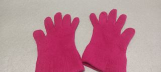 Guantes fucsia mujer Lana y Angora T.P.