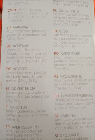 Mochila porta bebés