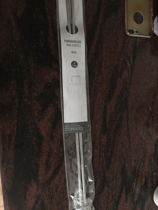 Barras portavisillos color metal