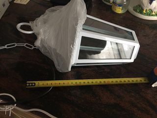 Farol blanco 6 caras para colgar