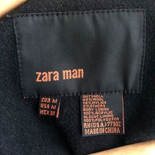 Abrigo lana hombre Zara talla M