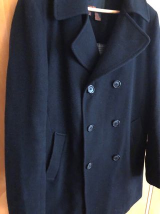 Abrigo lana hombre Zara talla M