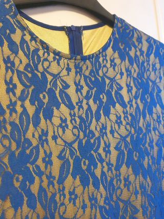 Vestido fiesta encaje suave