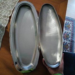 Pesciera vintage in acciaio inox