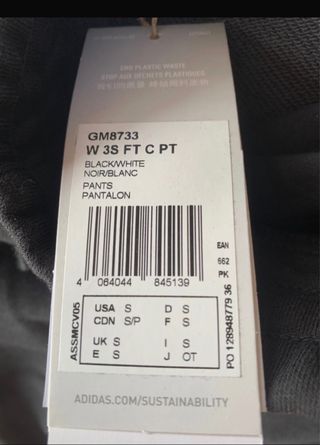 Adidas pantalón original nuevo con etiquetas S XS