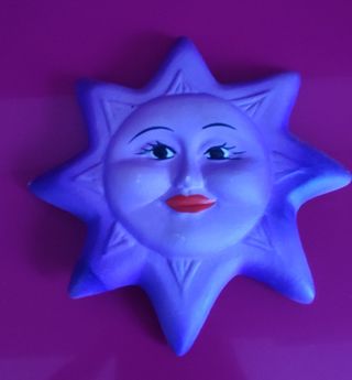 Figuras cerámica. Sol, luna y estrella