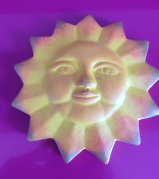 Figuras cerámica. Sol, luna y estrella
