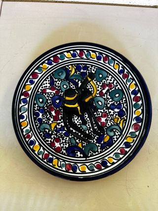 plato ceramica DECORADO