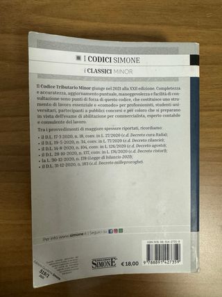 Codice tributario più Compendio di diritto.