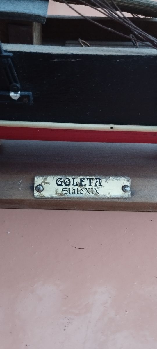 Barco goleta siglo XIX