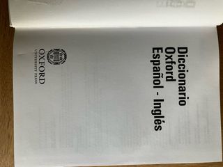 Diccionario Oxford Español Ingles