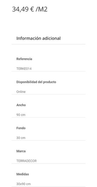 Baldosa de pared nueva