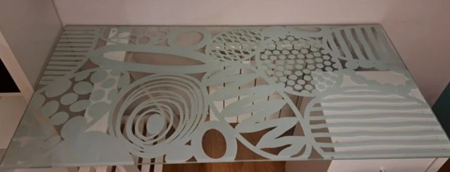 Mesa escritorio cristal