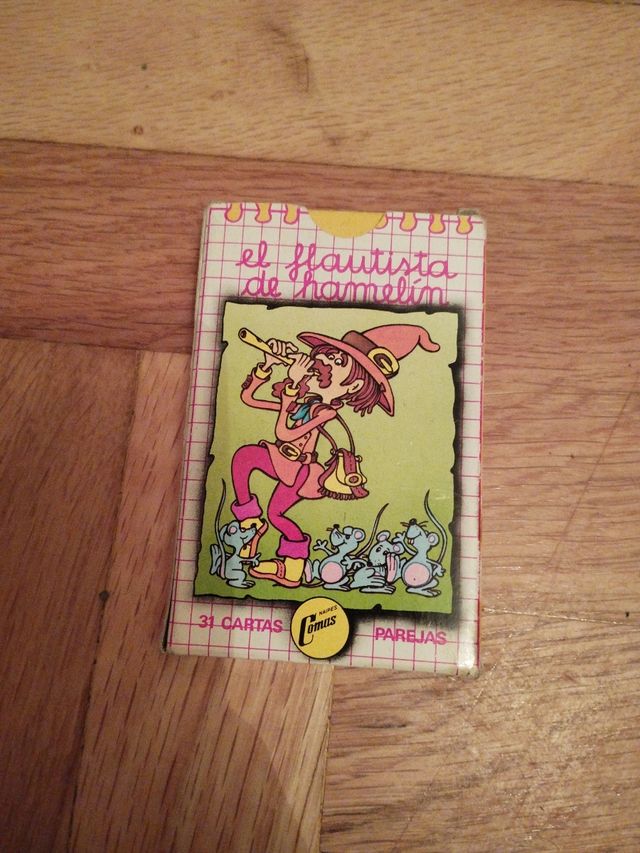 BARAJA DE CARTAS INFANTIL EL FLAUTISTA DE HAMELIN