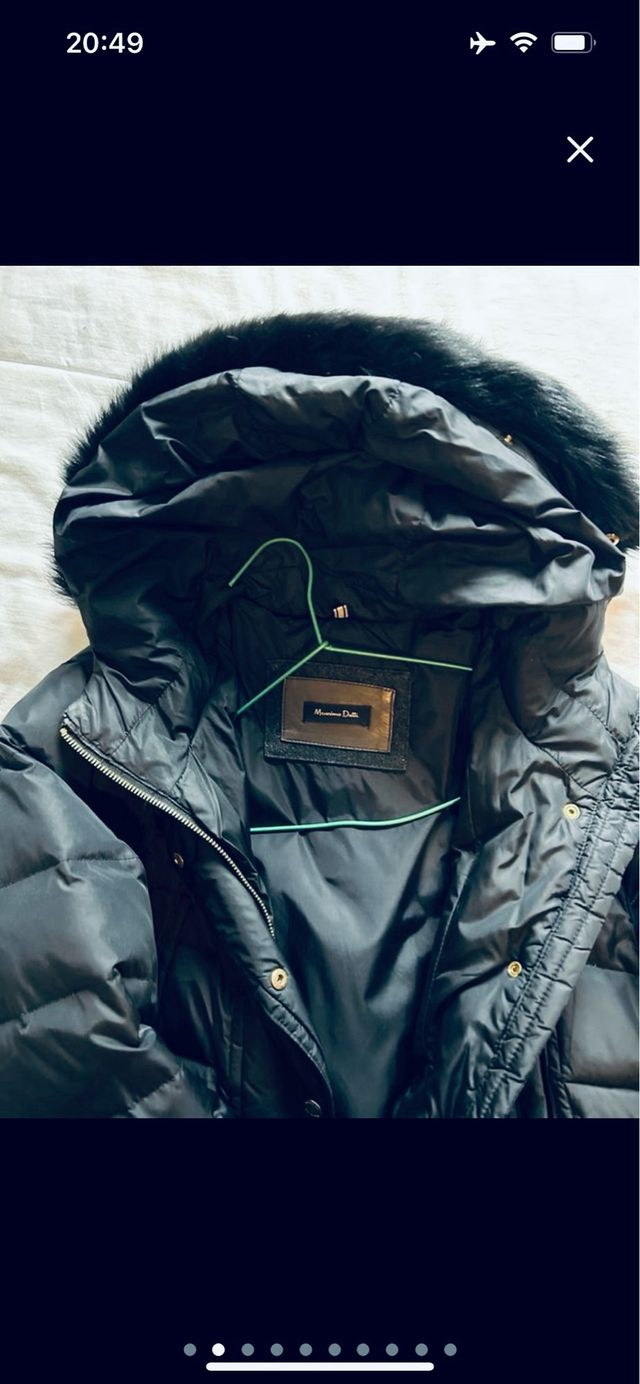 plumas negro Massimo Dutti