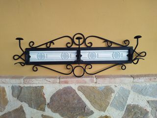 Antiguo Perchero Forja Artesanal