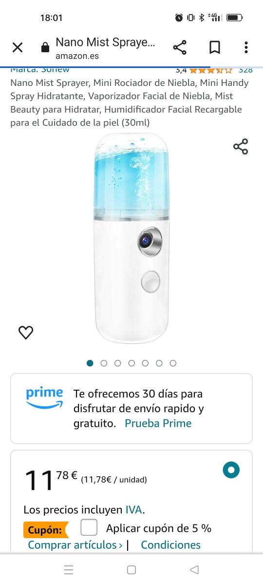 Humidificador facial